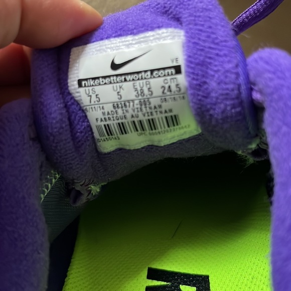 Nike Neutral Running Shoes Neutral Ride Responsive Women’s Purple Size 7.5 - Picture 7 of 7